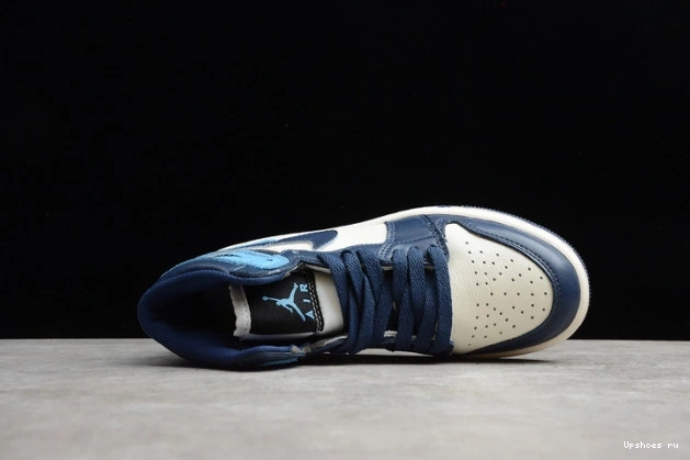 (555088-140) Jordan 1 Air Blue Kids Obsidian University 0818